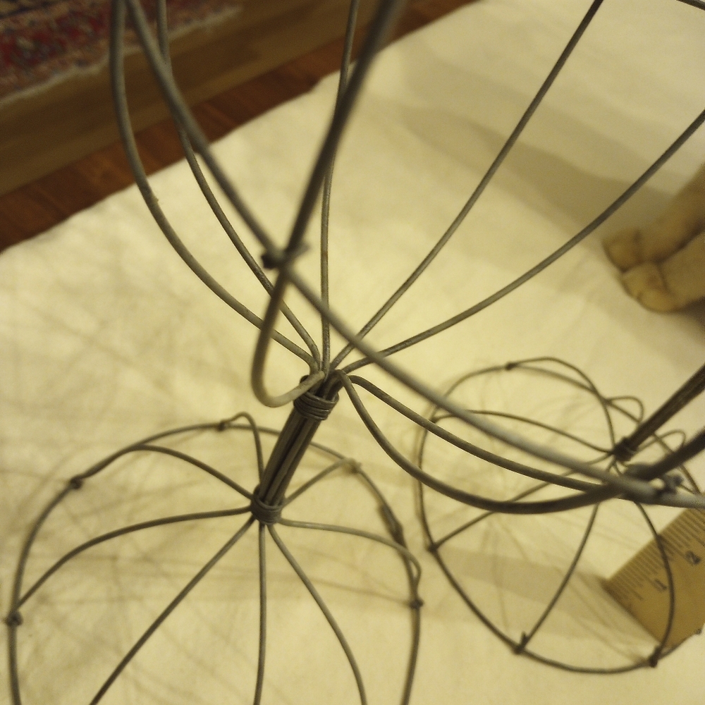 Two Rustic Wire Hat Structures - Picture 6 of 8